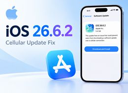 iOS version graphic beside an App Store icon